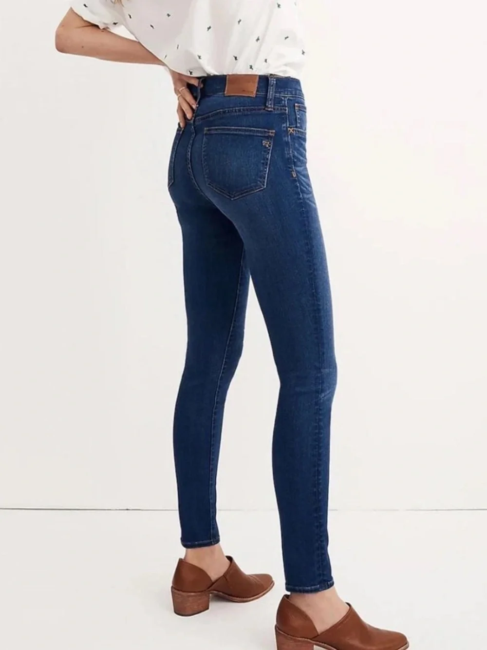 Madewell | Women's High-Rise Dark Blue Denim Roadtripper Skinny Jeans Size 27